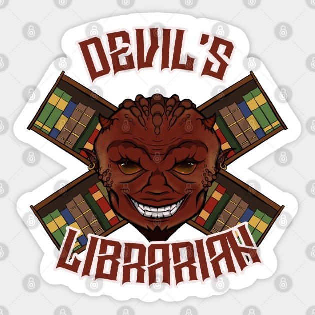 Devil's Librarian Sticker by RampArt